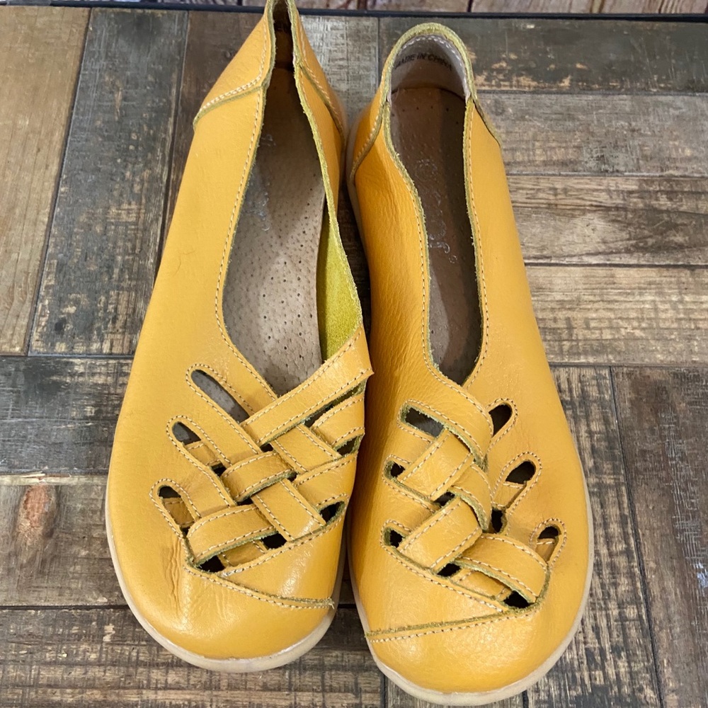 FANTINY Keesky Leather Flat Loafers size 38